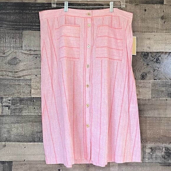 NWT Michael Kors Pink Knee Length Skirt - Picture 1 of 12